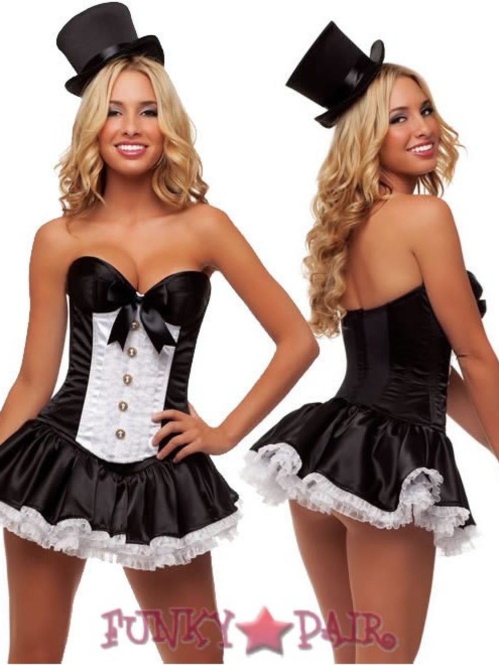 Trashy Starline Tuxedo Girl Costume NIB